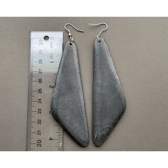 Pierced Earrings Lot of 3 Natural Wood - Picture 4 of 7